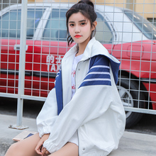 外衣服潮中学生bf风棒球服 宽松ins工装 短外套女春秋2019新款 韩版