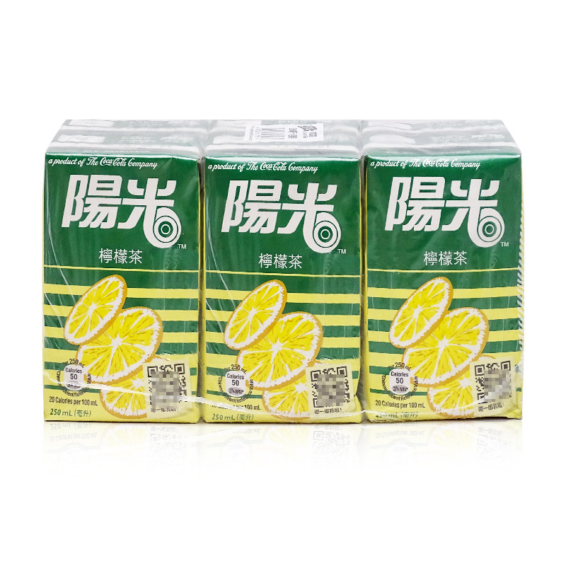 阳光柠檬茶250ml果茶果汁饮料