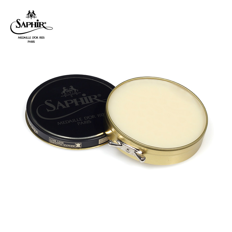 saphir莎菲雅黑金grease油皮滋润膏dubbin油蜡皮graisse防水滋养