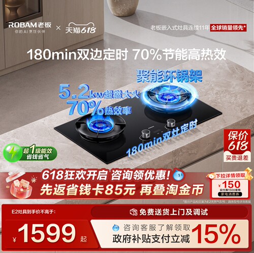 老板双边定时E2节能灶