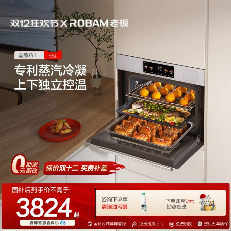 [政府补贴]老板蒸烤炸焗