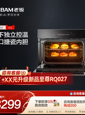 老板旗舰店官方R073X嵌入式烤箱家用大容量内嵌式电烤箱镶嵌式