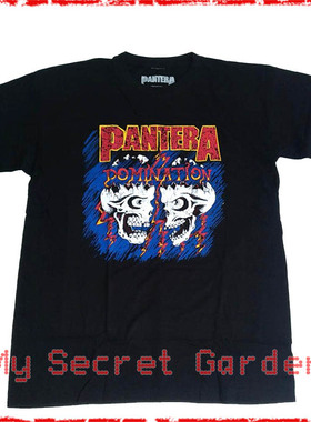 現貨 PANTERA Domination 英國官方乐队短袖T恤 Shirt 金屬搖滾