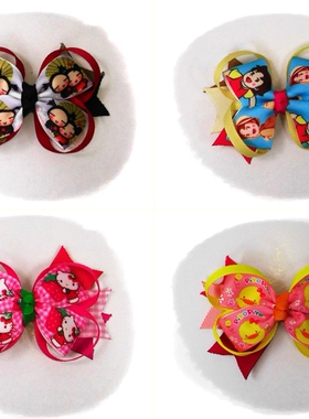 現貨中國娃娃Heidi飄零燕小黄鸡 KT猫蝴蝶结卡通髮夾头箍儿童发饰