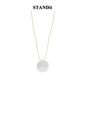 STANDii巴洛克珍珠吊坠项链女金色细链时尚简约浪漫配饰