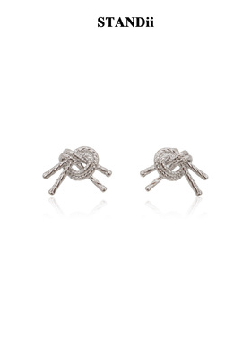 STANDii手作小众设计感麻花耳钉女复古港风耳环个性耳饰耳夹