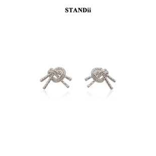 STANDii手作小众设计感麻花耳钉女复古港风耳环个性耳饰耳夹