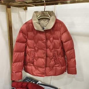 美尚M01专柜正品 立领羽绒服加厚保暖白鸭绒面包服短外套 2025冬季