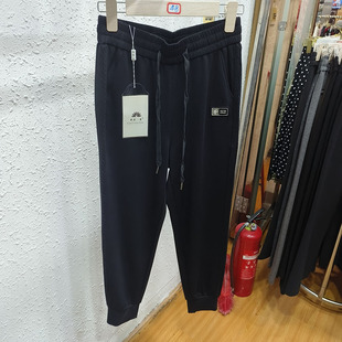 松紧高腰小个子女裤 商场同款 萝卜裤 中老年妈妈卫裤 6068 屏雀秋装