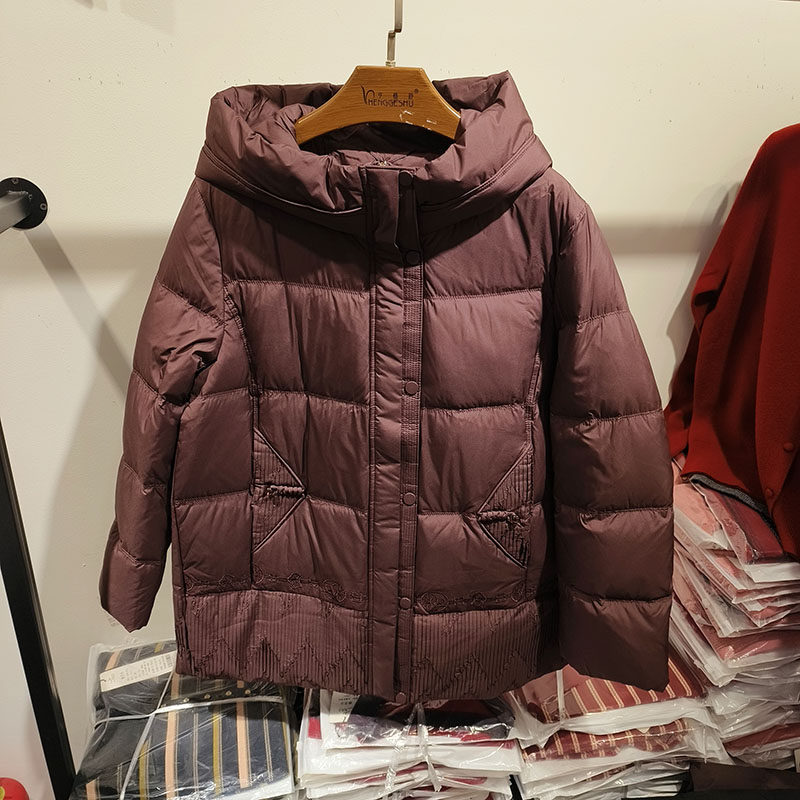 中老年人华夏冬羽绒服