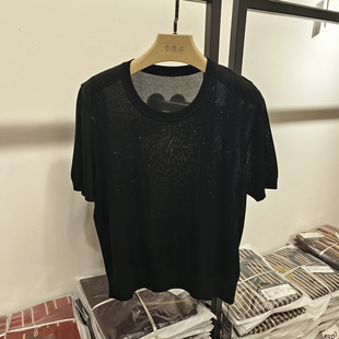 天丝针织衫 女气质上衣福太太 雅菲尔69919夏上2026莱赛尔短袖 正品