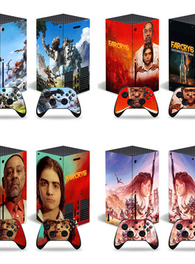 XBOX series x 游戏机全身贴纸 farcry 6 手柄贴纸 保护膜卡通贴