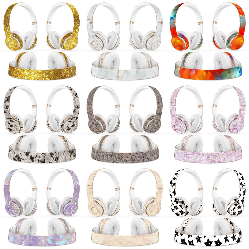 适用于Beats Solo3 Solo2 Wireless 贴纸无线耳机横梁贴纸保护膜