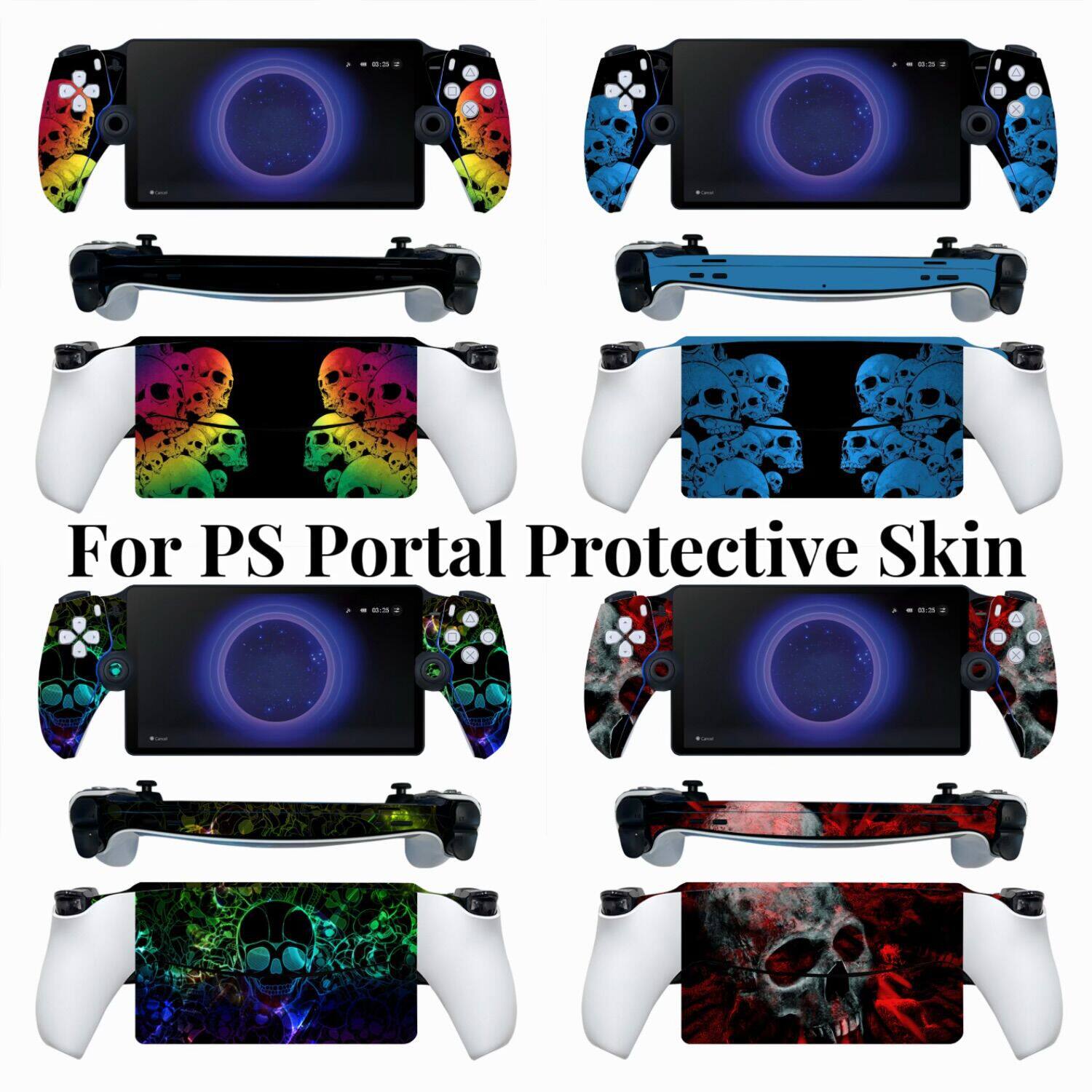 PS5 Portal掌机贴纸游戏机贴纸贴膜PS Portal手柄贴膜 保护膜骷髅