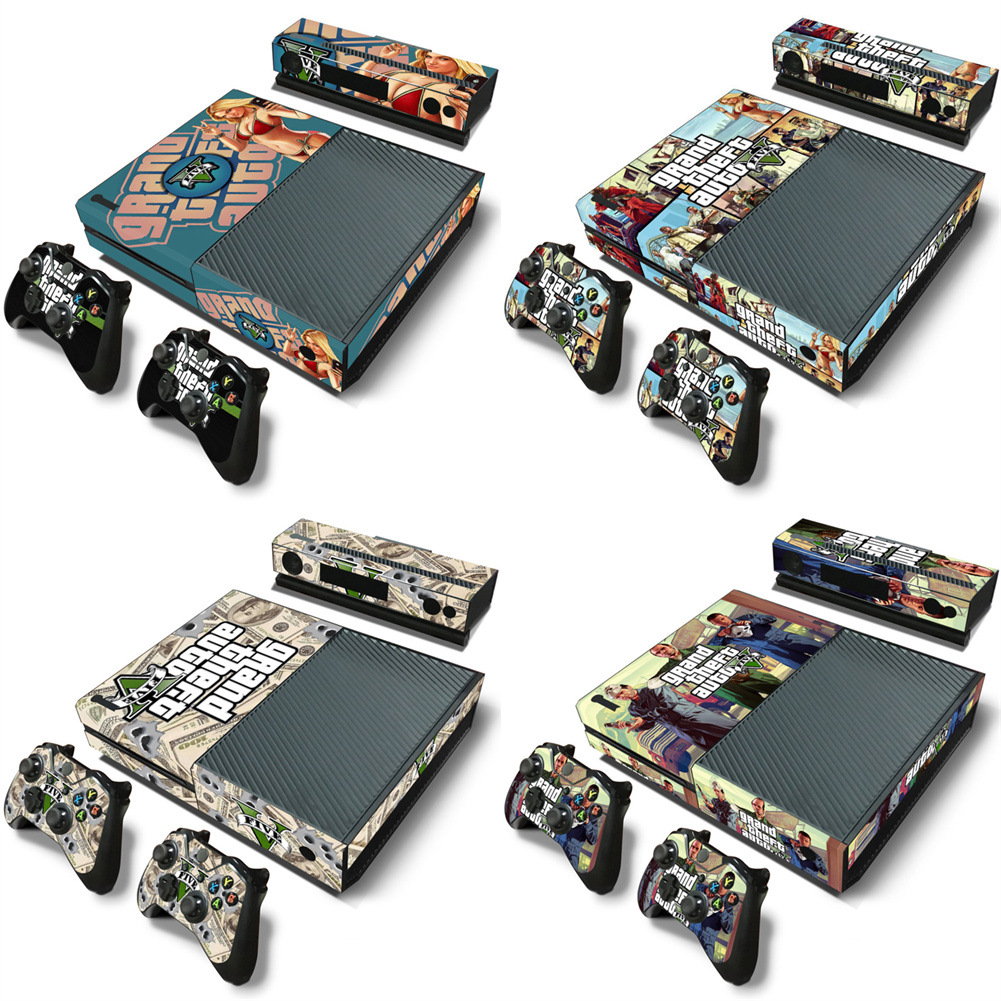 XBOX one游戏机全身贴纸 PVC材质 不起气泡带导气槽 GTA5 Sticker