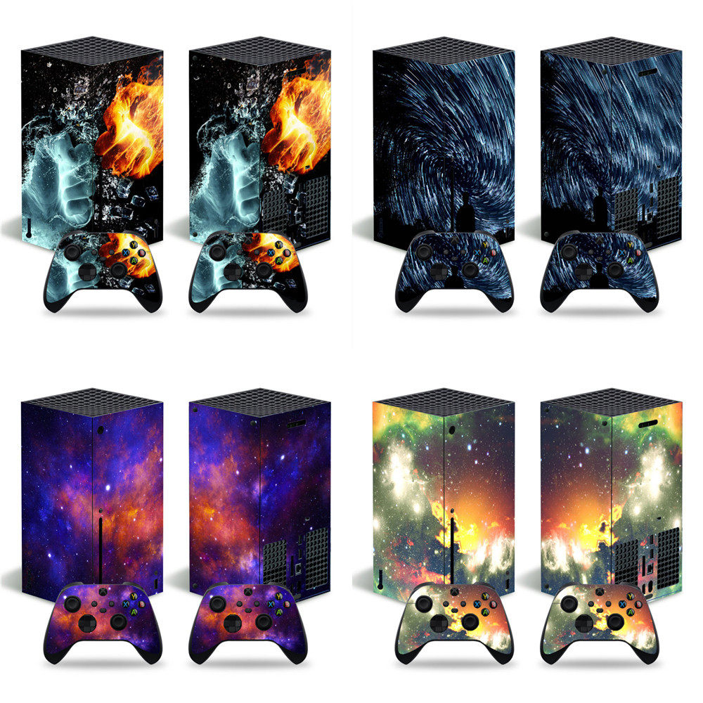 XBOX Series X游戏机全身贴纸 支持混批 浪漫星空星 手柄保护膜图片