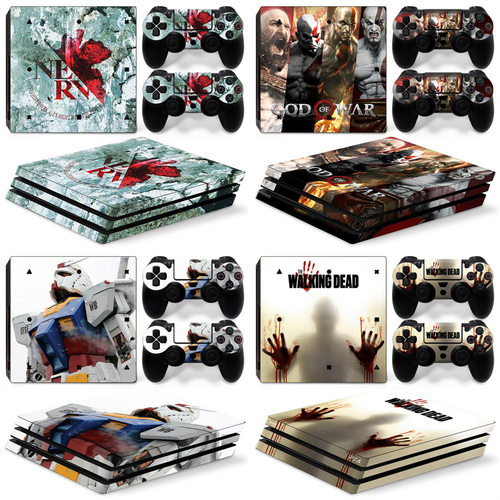 PS4 Pro游戏主机贴纸Bloodborne walking dead Skin 侧边贴纸膜