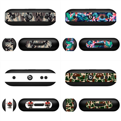 适用魔音beats pill+音箱贴膜魔音beats pill+音箱贴纸个性贴skin