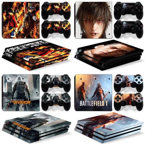 PS4 Pro 游戏机全身保护 Battlefifld 1 mafia3 全身贴纸保护膜贴