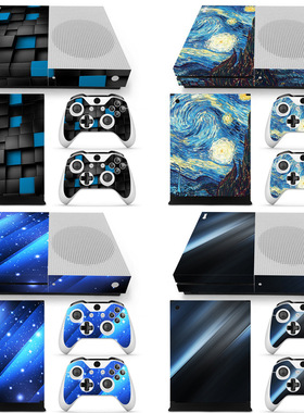 XBOX ONE S贴纸痛机贴磨砂xboxones游戏机贴纸主机贴贴纸艺术贴
