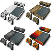 个性 xbox 无痕贴 保护彩贴 化保护膜木纹wood one全机贴纸贴膜
