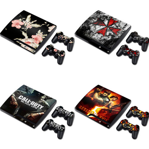 PS3 SLIM薄机 游戏机贴纸 保护膜 彩贴skin sticker