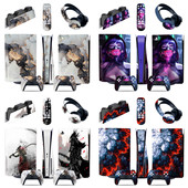 纯色 大理石 PS5游戏主机贴纸ps5光驱数字贴膜手柄贴保护贴 星空