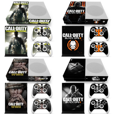 XBOX ONE S贴纸痛机贴磨砂xboxones游戏机贴纸主机动漫call duty