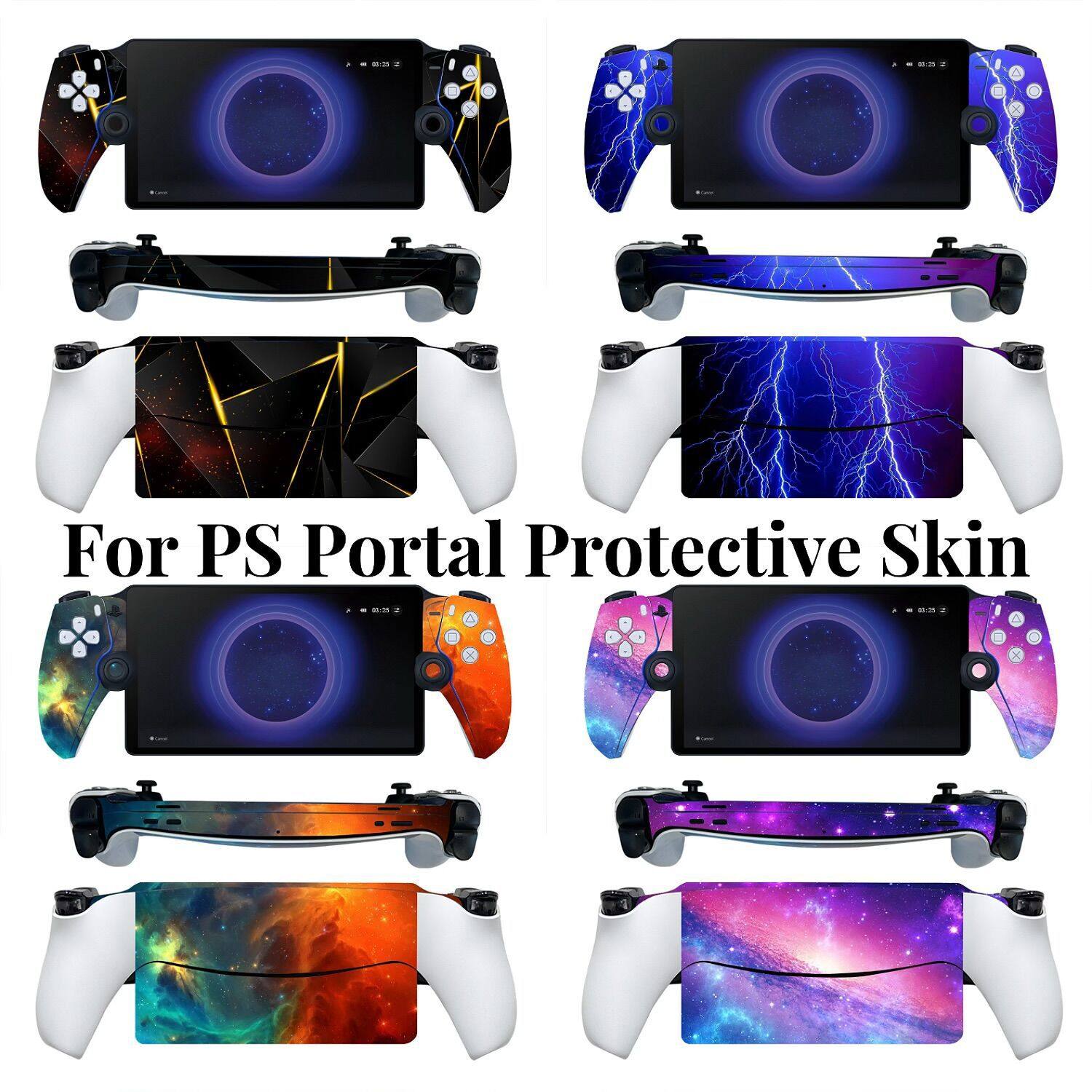 跨境爆款 适用于PS5 Portal掌机P5 Portal游戏机贴纸防刮防尘skin