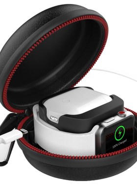 适用apple watch表带收纳包iwatch SE 5 6 7 8 9 10代苹果手表表带数据线收纳袋耳机Ultra2充电器旅行多功能