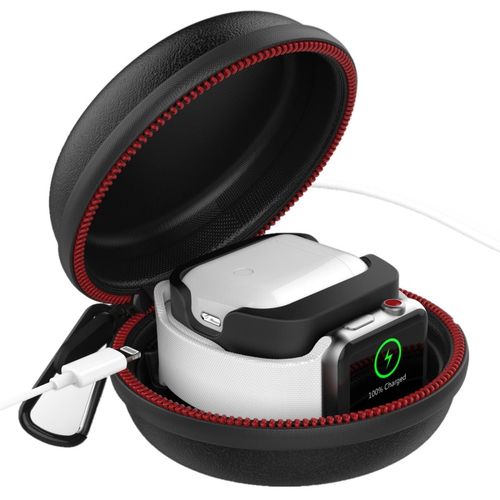 适用apple watch表带收纳包iwatch SE 5 6 7 8 9 10代苹果手表表带数据线收纳袋耳机Ultra2充电器旅行多功能