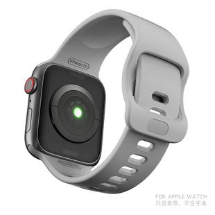 适用iwatch表带硅胶SE苹果手表 4 5 6 7 8 9 10代iwatch9腕带iwatch10海洋Apple watch Ultra表带46mm运动型