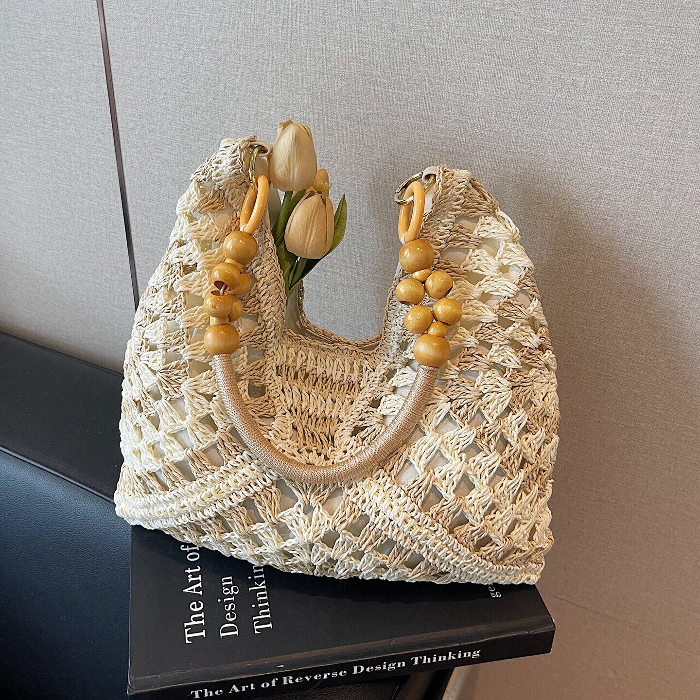 大容量草编编织包包女夏季2026新款海边度假镂空购物袋时尚手提包