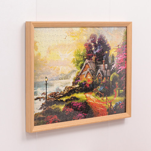 拼图相框1000片挂墙500装裱画框300块框架50x70定制*75拼图定做框