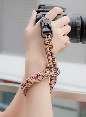 手工编织相机腕带快拆A7M5 R50 Z8  XT5 5D4 D850 相机手腕带挂绳