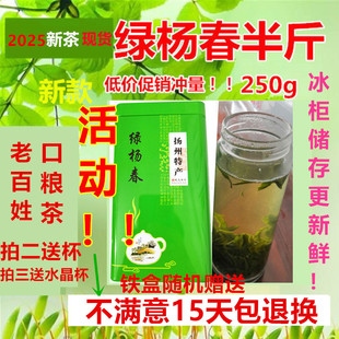 2025年绿杨春茶叶仪征捺山绿茶新茶扬州礼盒绿阳扬春