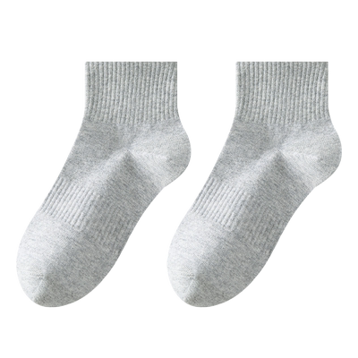 恒源祥袜子男纯棉7A抗菌中筒袜薄