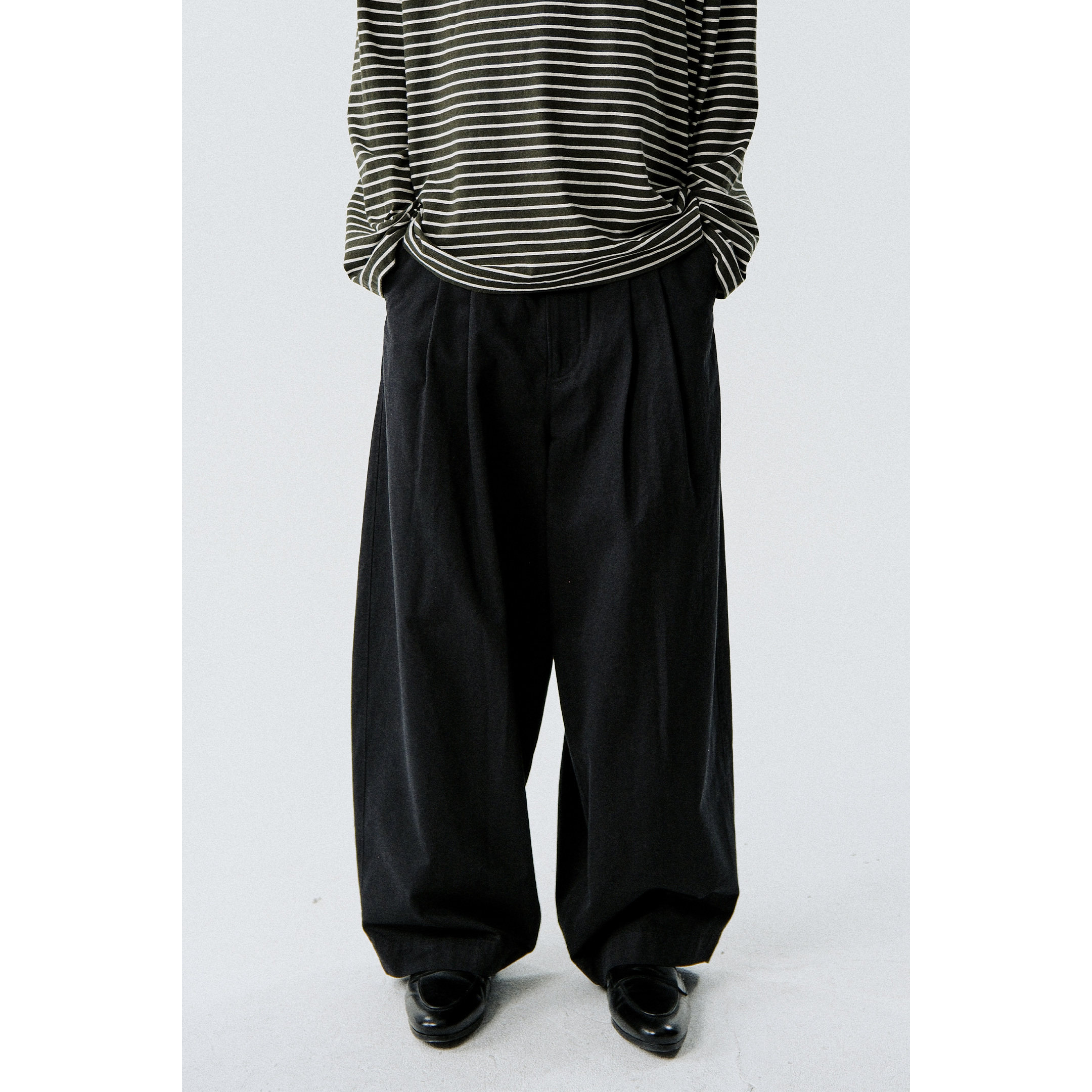 MANUFACTURE 连腰双褶⻓裤,男装,休闲裤,淘宝优惠券,粉丝福利购,淘宝优惠卷