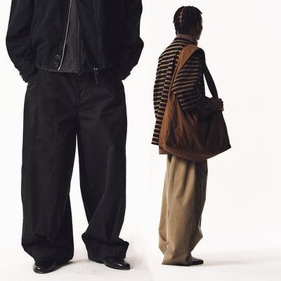 MANUFACTURE 水洗茧型长裤