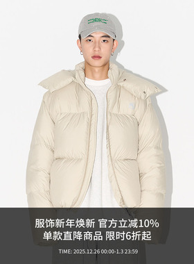 MANUFACTURE BY ATTEMPT蓬感连帽羽绒服