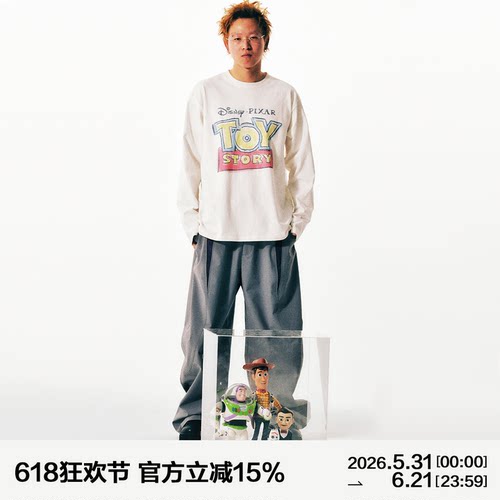 MANUFACTURE DISNEY PIXAR TOY STORY 系列 印花长袖T恤