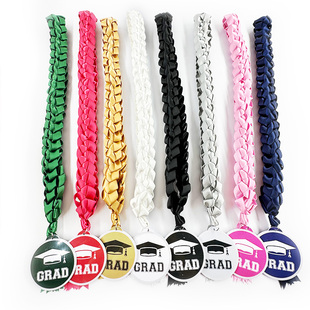 热销2025毕业丝带花环搭配毕业礼服可送朋友的毕业礼物