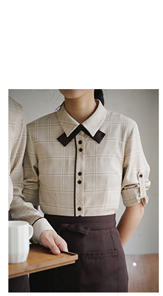 独自芳假两件酒店服务员工作服蛋糕店咖啡餐厅中长款防水防污围裙