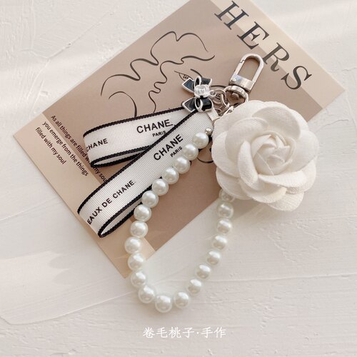 独家自制山茶花香风黑白经典挂饰