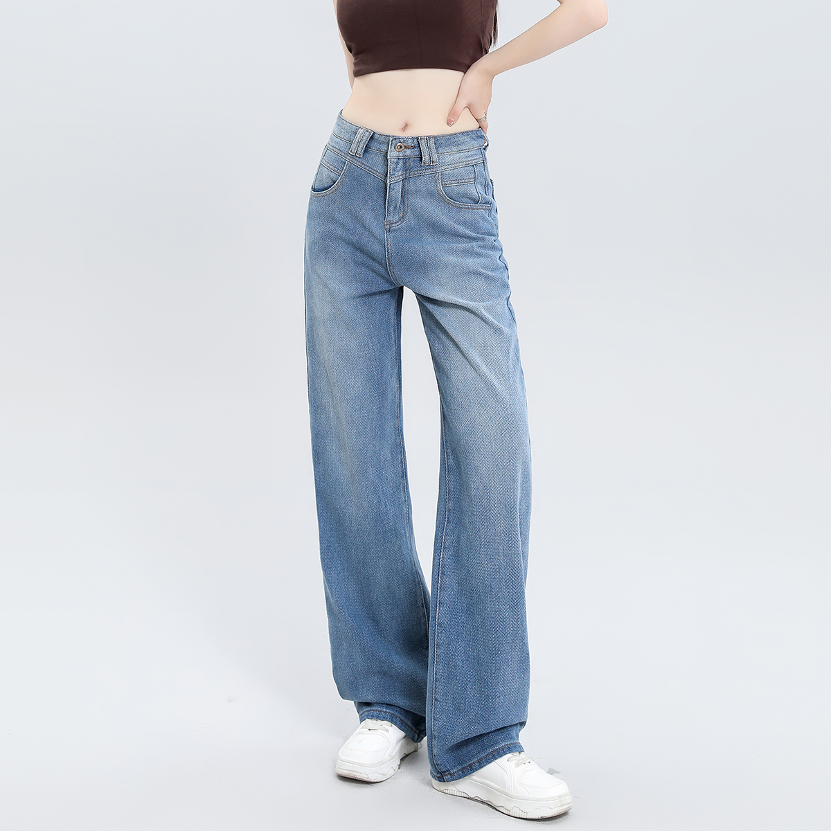 阔腿裤长裤2025新款高腰显瘦