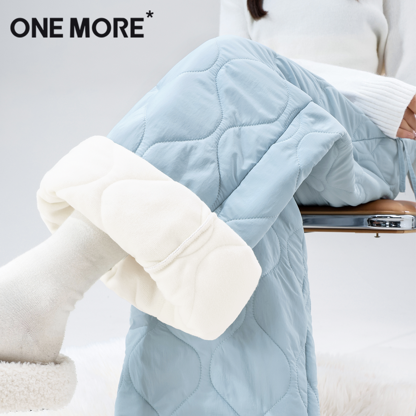 onemore加绒加厚棉裤