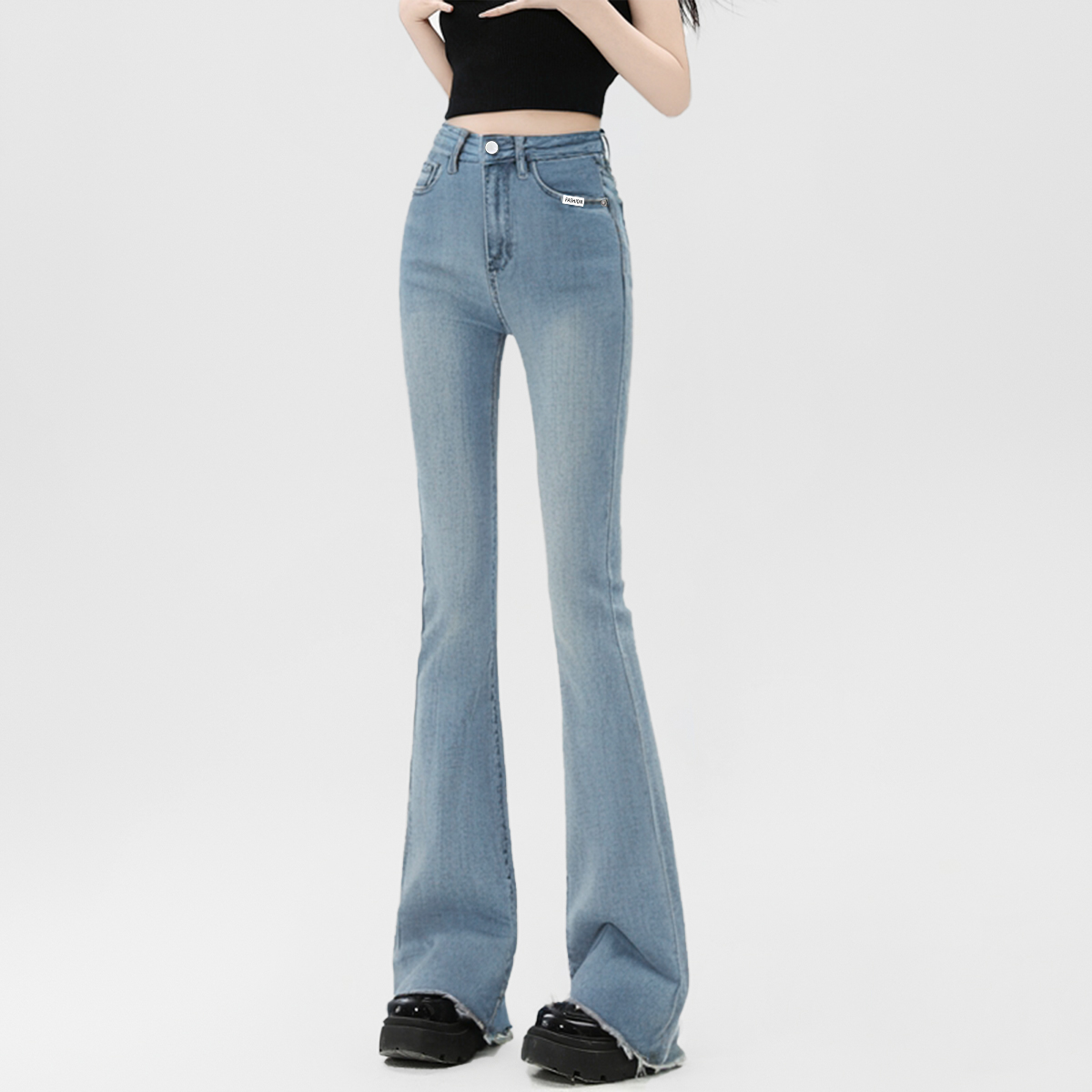 阔腿裤长裤2025新款高腰显瘦