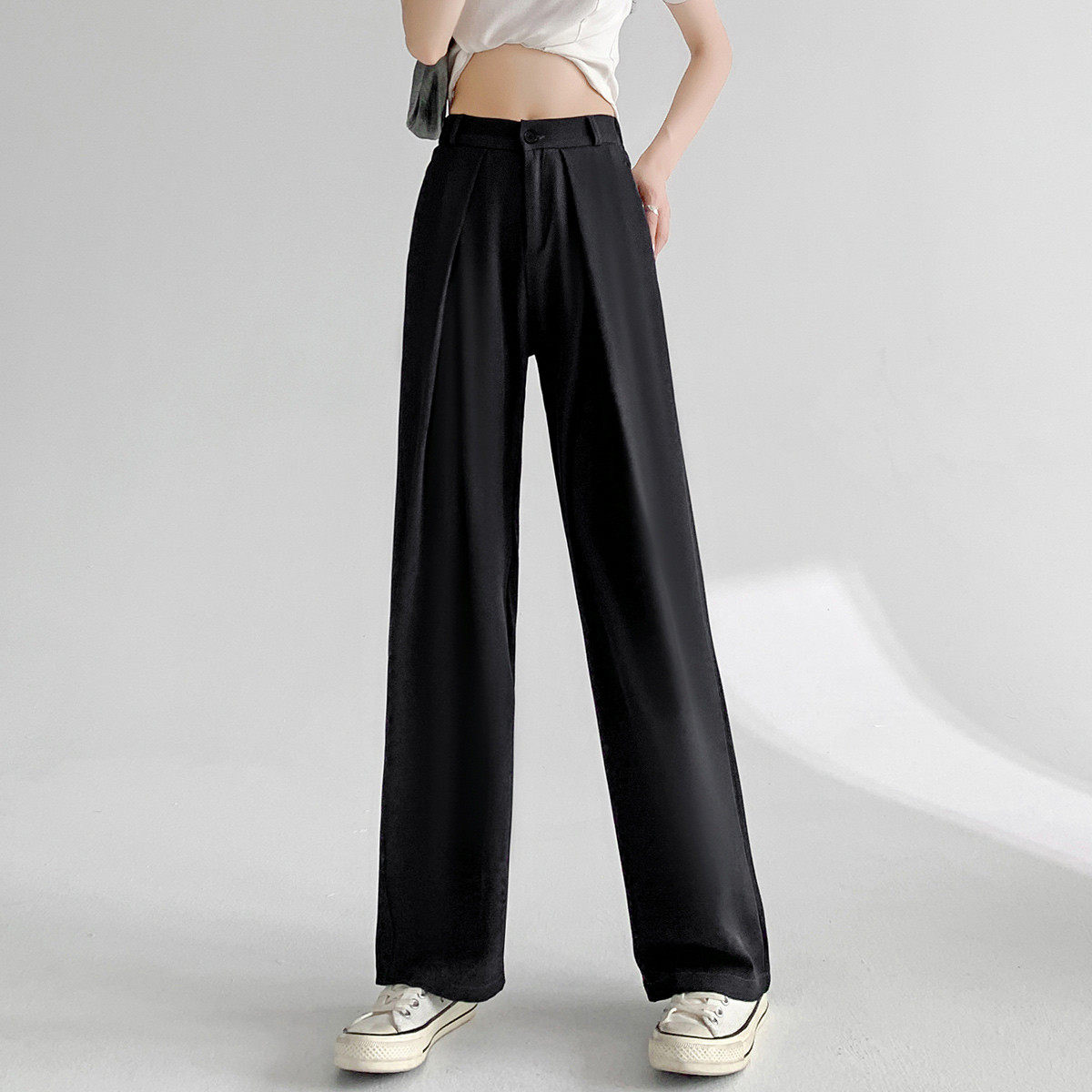 one more高级感西装裤垂感2025秋季新款百搭休闲小个子显