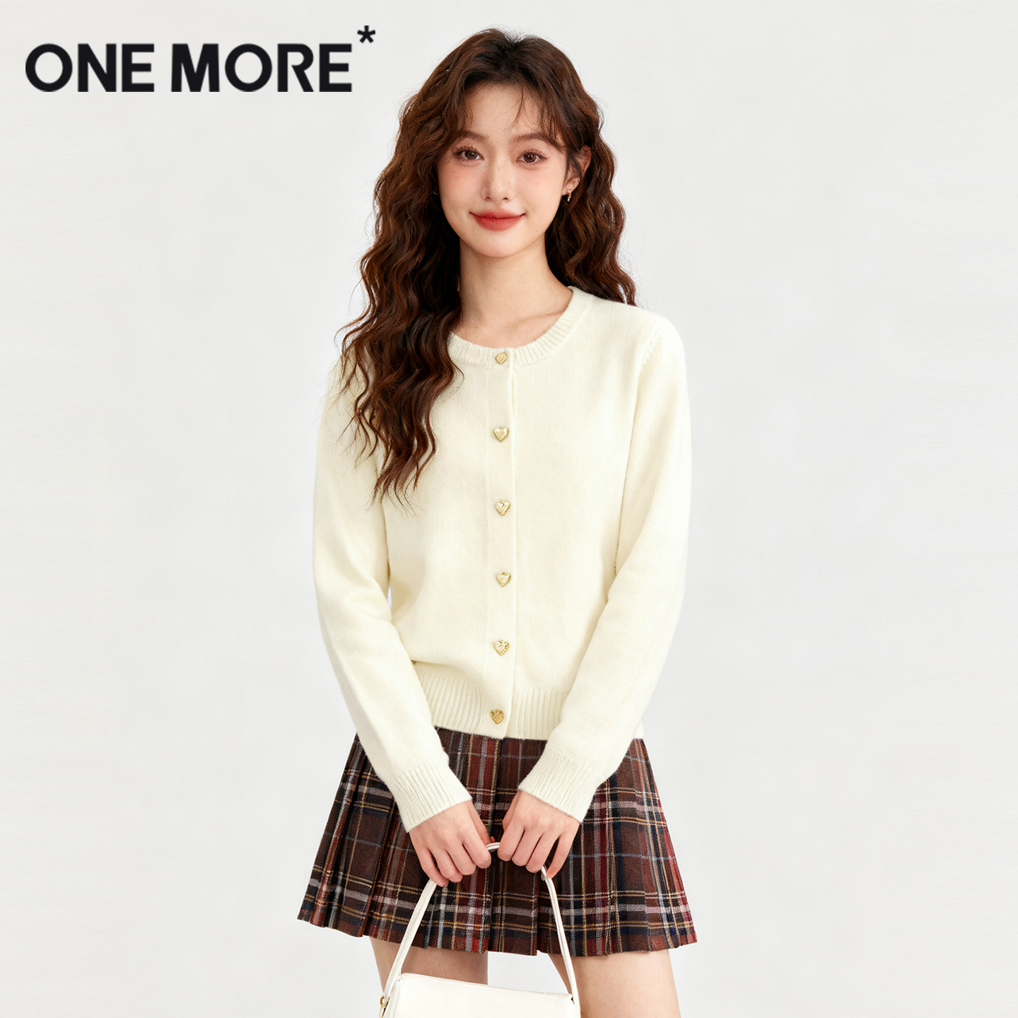 onemore修身显瘦开衫针织外套