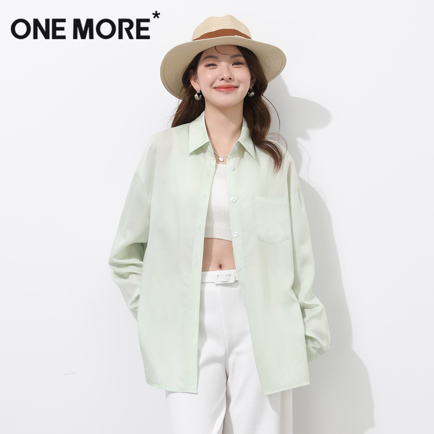 onemore轻薄长袖衬衫